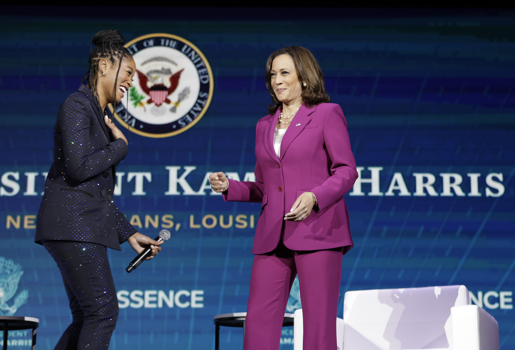 Kamala Harris at 2022 Essence Festival